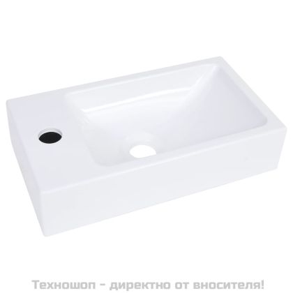 Мивка за баня, 400x220x90 мм, SMC, бяла