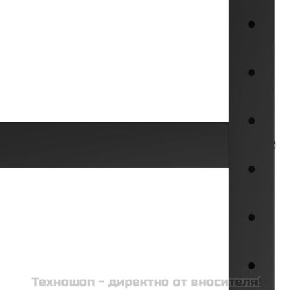 Рамка за работна маса, метал, 80x57x79 см, черно и червено