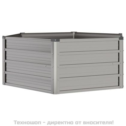 Градинска повдигната леха ръждив 129x129x45см кортенова стомана