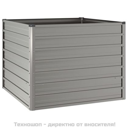 Градинска повдигната леха ръждив 100x100x77см кортенова стомана