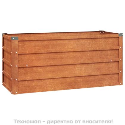 Градинска повдигната леха ръждив 100x40x45 см кортенова стомана