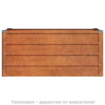 Градинска повдигната леха ръждив 100x40x45 см кортенова стомана