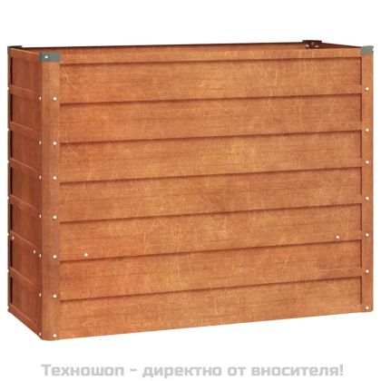 Градинска повдигната леха ръждив 100x40x77 см кортенова стомана