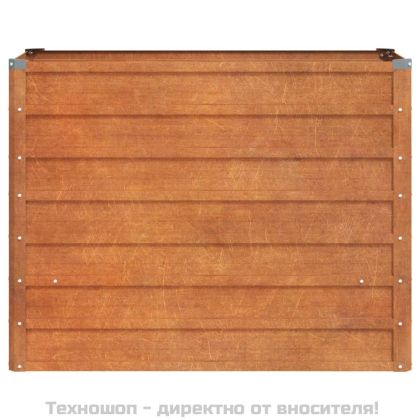 Градинска повдигната леха ръждив 100x40x77 см кортенова стомана