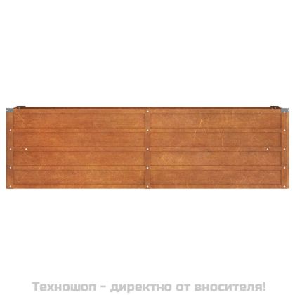 Градинска повдигната леха ръждив 160x40x45 см кортенова стомана