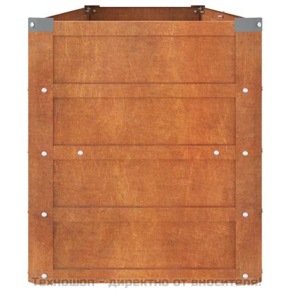 Градинска повдигната леха ръждив 160x40x45 см кортенова стомана