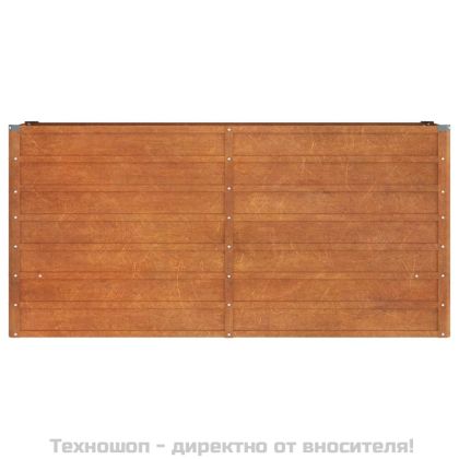 Градинска повдигната леха ръждив 160x40x77 см кортенова стомана