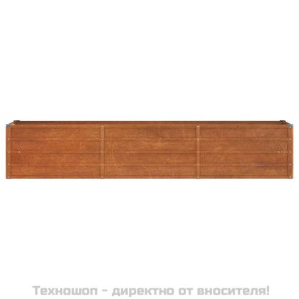 Градинска повдигната леха ръждив 240x40x45 см кортенова стомана