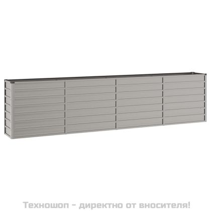 Градинска повдигната леха ръждив 320x40x77 см кортенова стомана