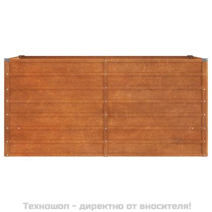 Градинска повдигната леха ръждив 160x80x77 см кортенова стомана