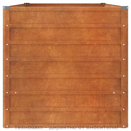 Градинска повдигната леха ръждив 160x80x77 см кортенова стомана