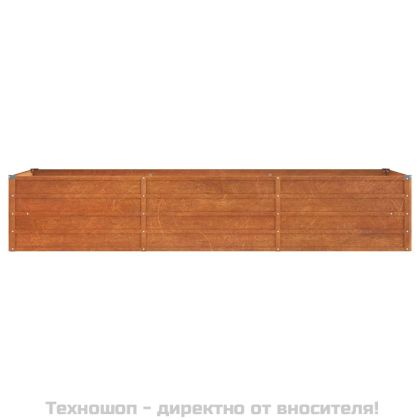 Градинска повдигната леха ръждив 240x80x45 см кортенова стомана