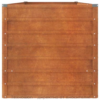 Градинска повдигната леха ръждив 240x80x77 см кортенова стомана