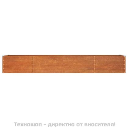 Градинска повдигната леха ръждив 320x80x45 см кортенова стомана