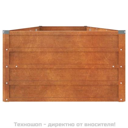 Градинска повдигната леха ръждив 320x80x45 см кортенова стомана
