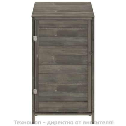 Градинска барака, антрацит, 55x52x112 см, чамово дърво масив