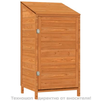 Градинска барака, кафява, 55x52x112 см, чамово дърво масив