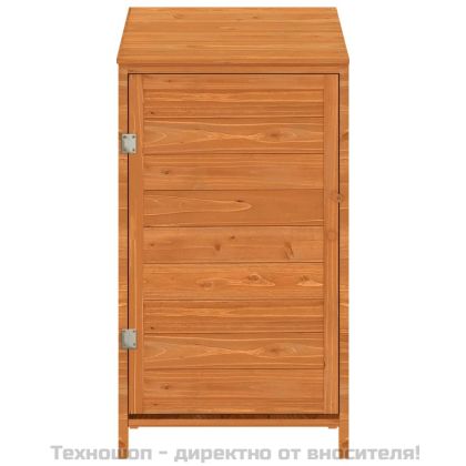 Градинска барака, кафява, 55x52x112 см, чамово дърво масив