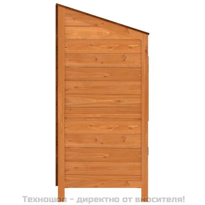 Градинска барака, кафява, 55x52x112 см, чамово дърво масив