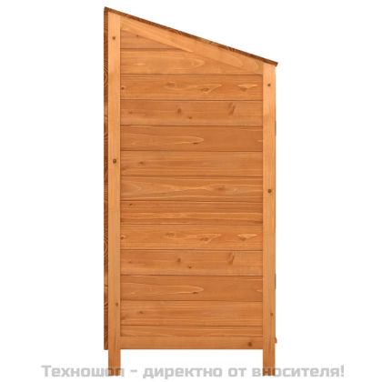 Градинска барака, кафява, 102x52x112 см, чамово дърво масив