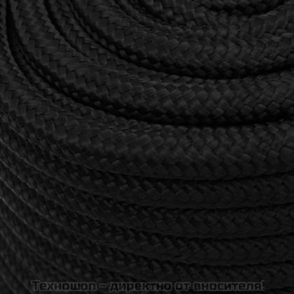 Работно въже черно 16 мм 50 м полиестер