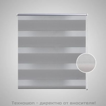 Щора "Зебра" 80 х 175 см, цвят сив