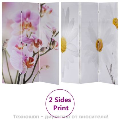 Сгъваем параван за стая, 120x170 см, цвете
