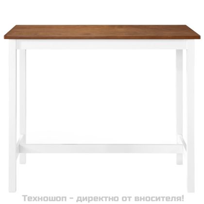 Бар маса, масивна дървесина, 108x60x91 см