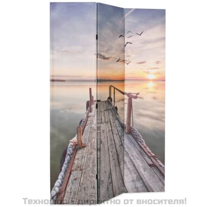 Сгъваем параван за стая, 120x170 см, езеро