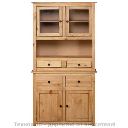 Бюфет, 93x40,5x180 см, бор масив, стил Панама