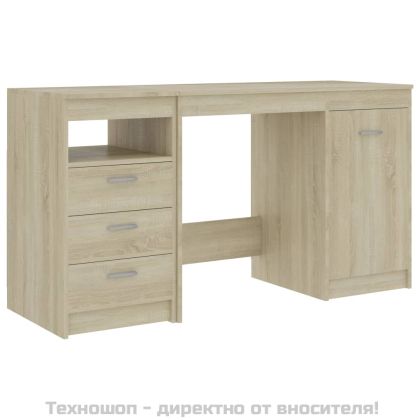 Бюро, дъб сонома, 140x50x76 см, инженерно дърво