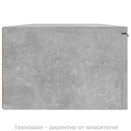 Стенни шкафове 2 бр бетонно сиви 68x30x20 см инженерно дърво