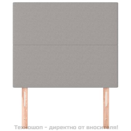 Табла за легло, светло сива, 100x5x118/128 см, плат