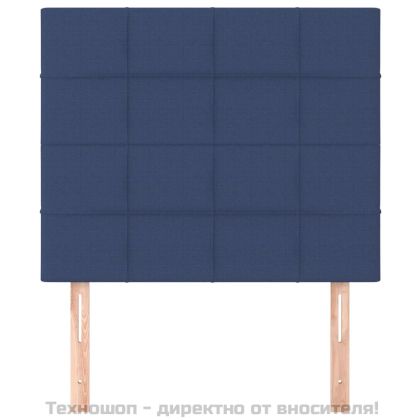 Табла за легло, синя, 80x5x118/128 см, плат