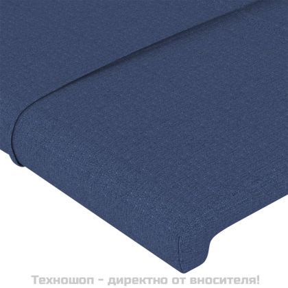 Табла за легло, синя, 80x5x118/128 см, плат