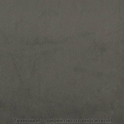 Табла за легло, тъмносива, 100x5x118/128 см, кадифе