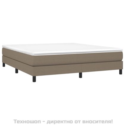 Рамка за легло с пружини, таупе, 180x200 см плат