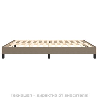 Рамка за легло с пружини, таупе, 180x200 см плат