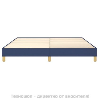 Рамка за легло с пружини, синя, 180x200 см, плат