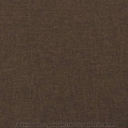 Рамка за легло с пружини, тъмнокафява, 90x190 см, плат