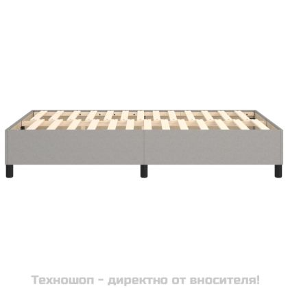 Рамка за легло с пружини, светлосива, 120x200 см, плат