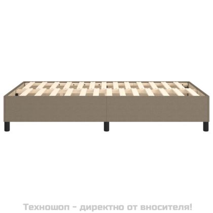 Рамка за легло с пружини, таупе, 120x200 см, плат