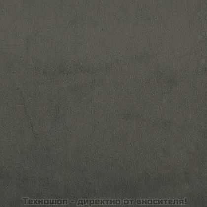 Рамка за легло с пружини, тъмносива, 120x200 см, кадифе