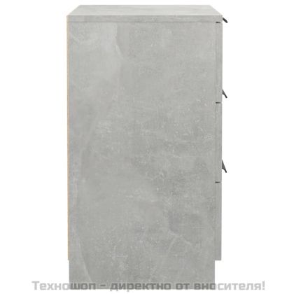 Нощни шкафчета, 2 бр, бетонно сиво, 40x36x65 см