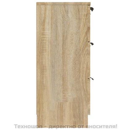 Сайдборд, сонома дъб, 60x30x70 см, инженерно дърво