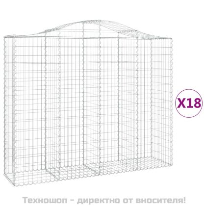 Габионни кошници арка 18 бр 200x50x160/180см поцинковано желязо