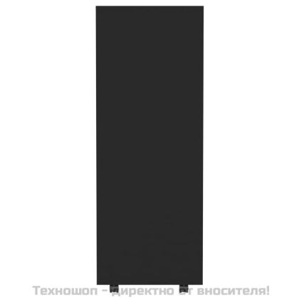 Гардероб, черен, 80x40x110 см, инженерно дърво