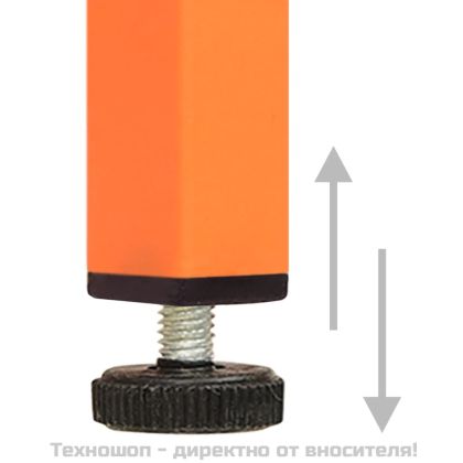 Шкаф за съхранение, оранжев, 42,5x35x101,5 см, стомана