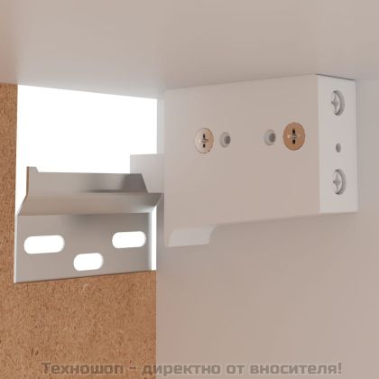 Висящ шкаф "Lyon" бял 29,5x31x60 см, инженерно дърво