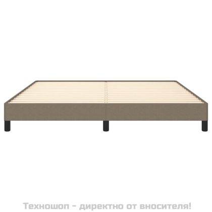 Рамка за легло без матрак, таупе, 180x200 см плат